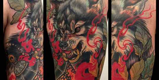 El aullido del tatuaje lobo 24