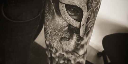 Un guerrero vikingo por artista desconocido.