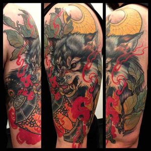 El aullido del tatuaje lobo 24
